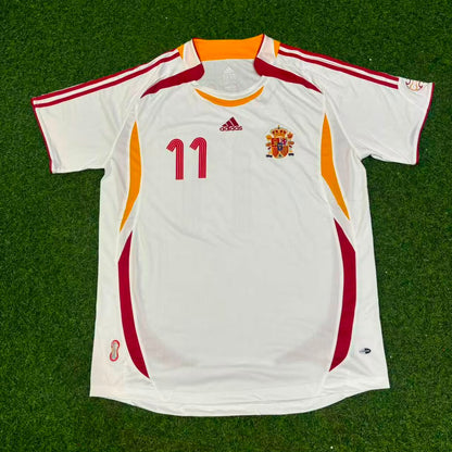 Luis Garcia Spain 2006 World Cup White Retro Jersey Trikot Maillot Camiseta