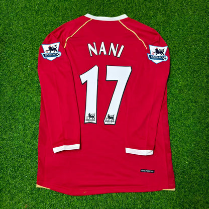 Luis Nani Manchester United 2006-2007 Red Long Sleeve Football Jersey