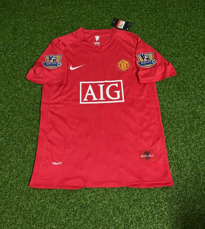 Luis Nani Manchester United 2007 2008 EPL Retro Red Jersey Trikot