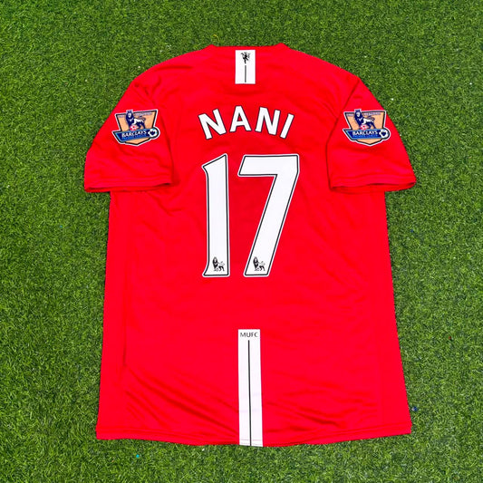 Luis Nani Manchester United 2007 2008 EPL Retro Red Jersey Trikot