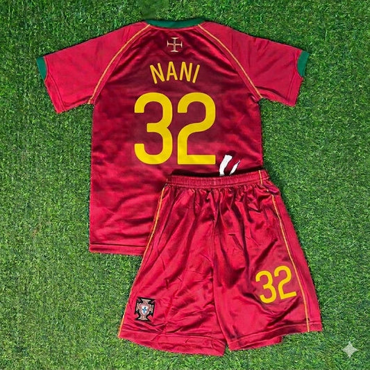 Luis Nani #32 Portugal 2006 Kids Kit Kinder Trikot Soccer Shirt