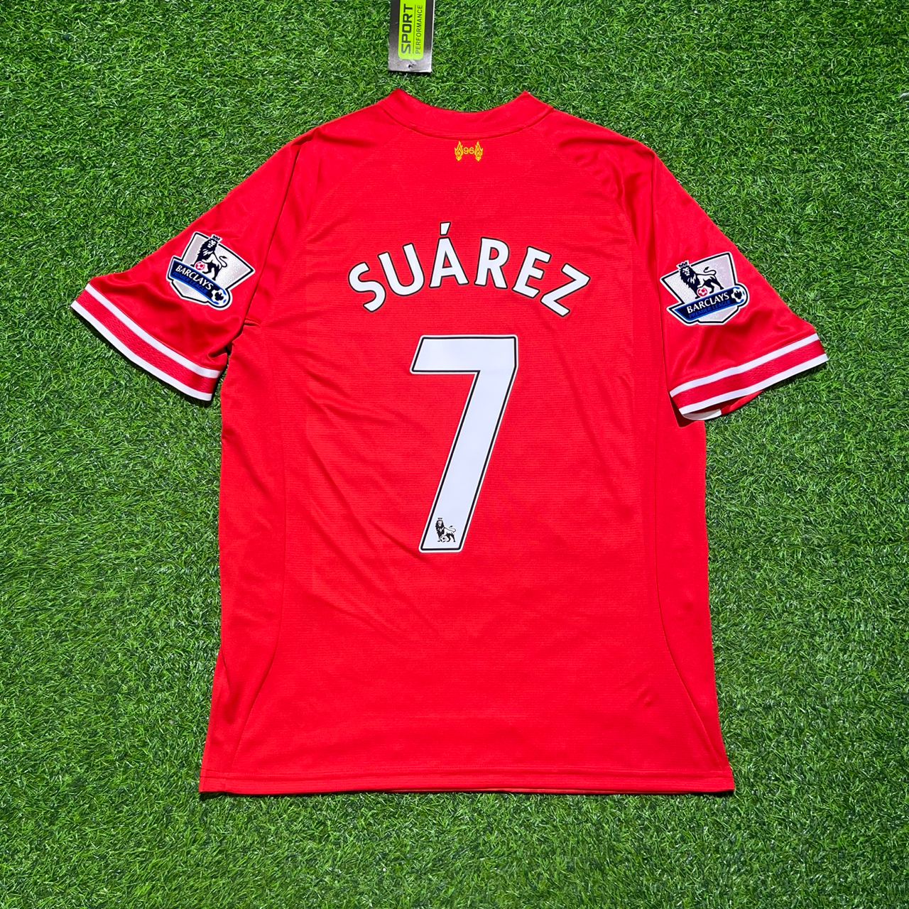 Luis Suarez Liverpool 2013 2014 Season Red Retro Jersey Maillot Trikot Soccer Shirt