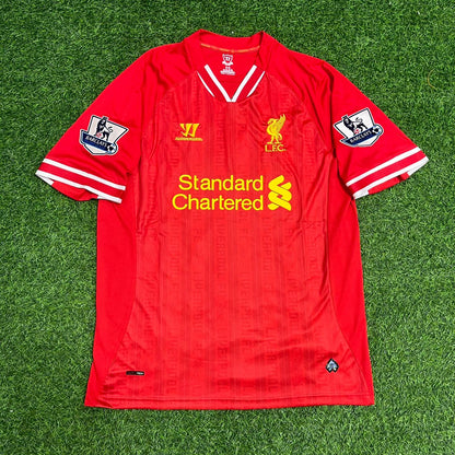 Luis Suarez Liverpool 2013 2014 Season Red Retro Jersey Maillot Trikot Soccer Shirt