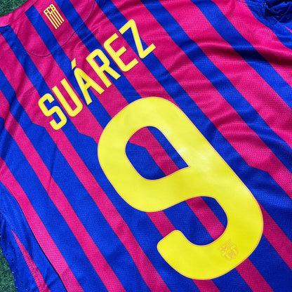 Luis Suarez Barcelona Retro Home Football Jersey
