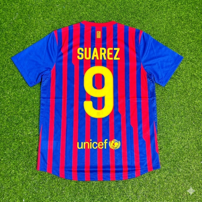 Luis Suarez Barcelona Retro Home Football Jersey