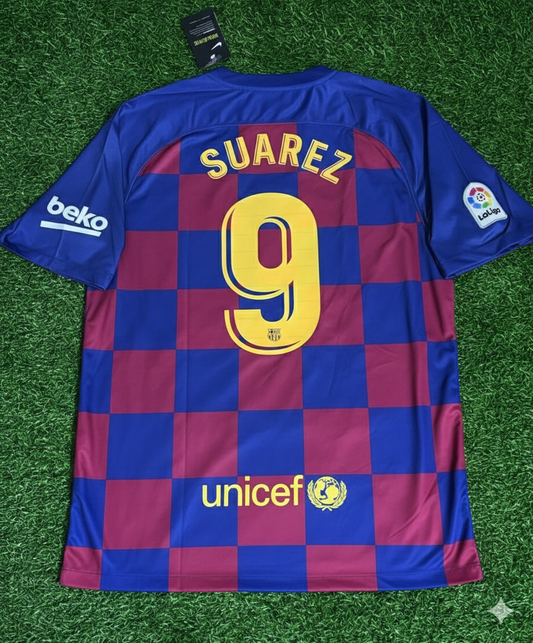 Luis Suarez – Barcelona 2019/20 Home Retro Jersey Trikot Maillot Soccer Shirt