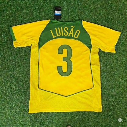 Luisão 3– Brazil 2004–2006 Retro Kit Jersey – | Trikot | Maillot Soccer Shirt