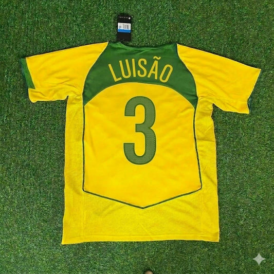 Luisão 3– Brasilien 2004–2006 Retro-Trikot – | Trikot | Maillot Fußballtrikot