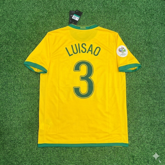 Luisão #3 Brazil 2006 World Cup Jersey Trikot