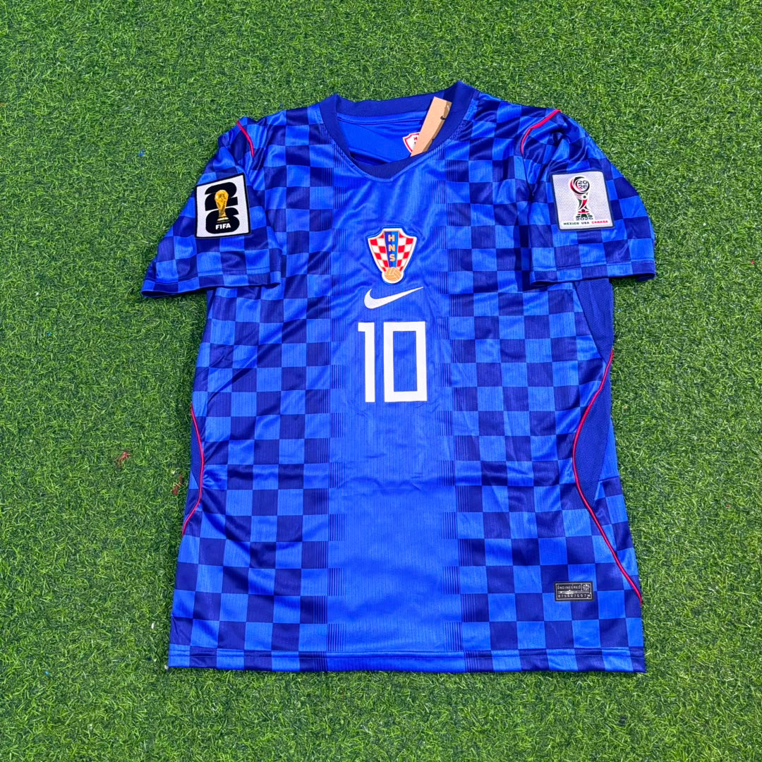 Luka Modrić Croatia 2026 World Cup Away Blue Football Jersey