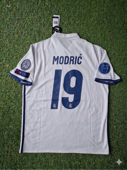 Luka Modrić 19- Madrid 2018 Retro Jersey Trikot Maillot Soccer Shirt