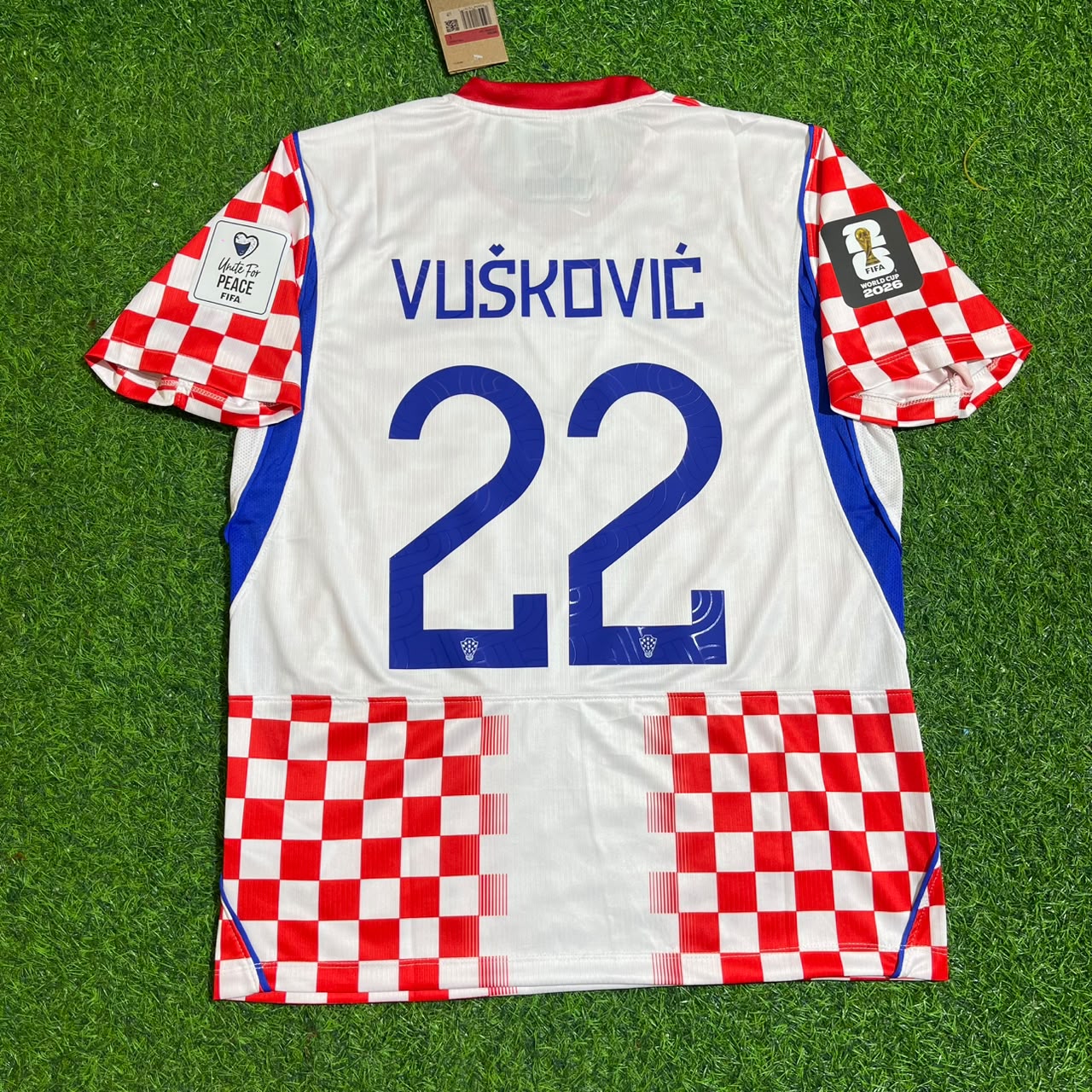 Luka Vuskovic Croatia 2026 World Cup Home Football Jersey