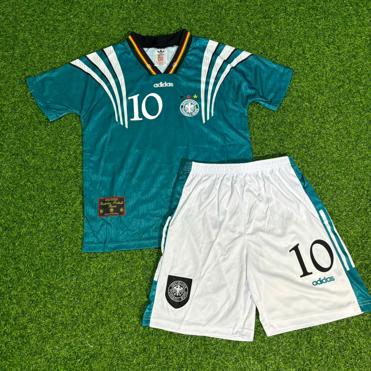 Lukas Podolski #10 Deutschland Retro Heim Kinder Fußballtrikot