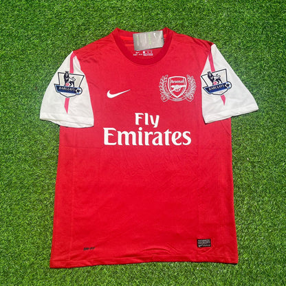 Lukas Podolski Arsenal 2011-2012 Retro Kit Jersey Trikot Maglia Soccer Shirt