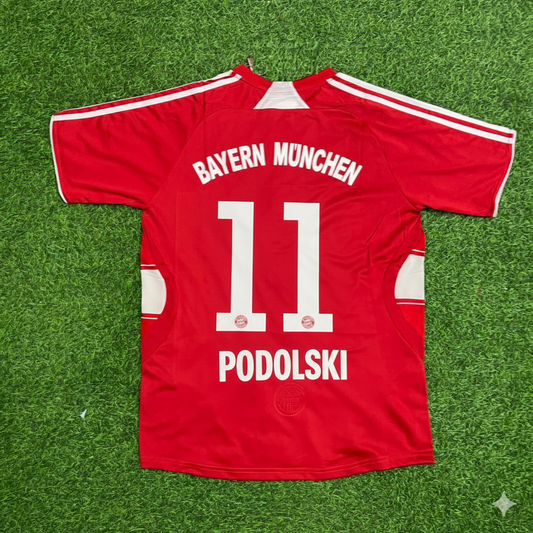 Lukas Podolski Bayern Munich 2007–2009 Retro Football Jersey Kit