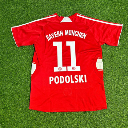 Lukas Podolski Bayern München 2007–2009 Retro-Fußballtrikot-Set