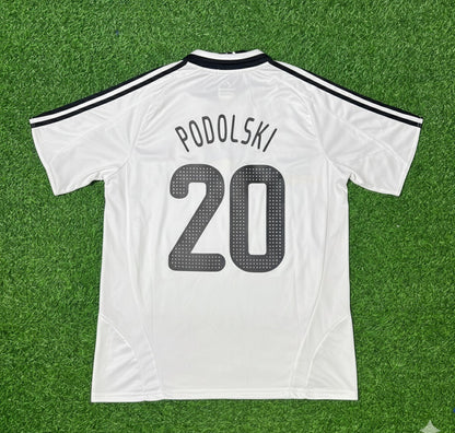 Lukas Podolski Germany EURO 2008 Retro Football Jersey Kit