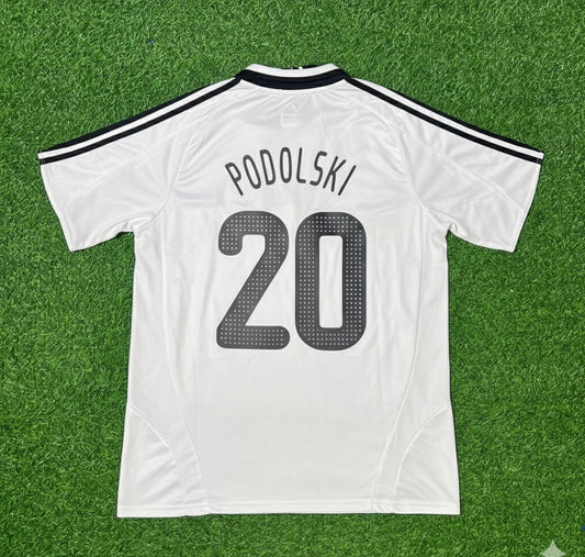 Lukas Podolski Germany EURO 2008 Retro Football Jersey Kit