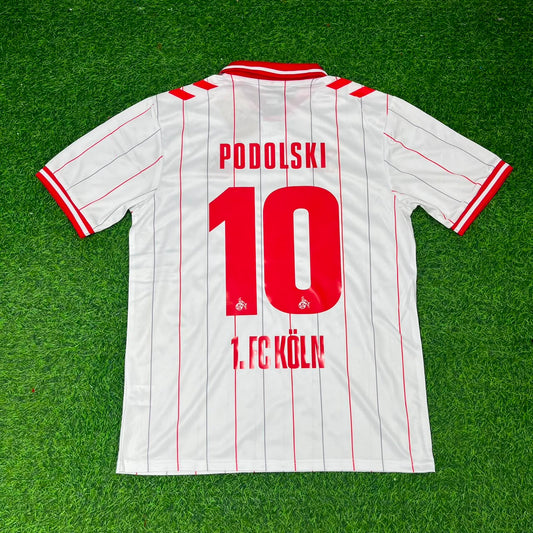 Lukas Podolski FC Köln Commemorative Retro Football Jersey
