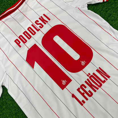 Lukas Podolski FC Köln Commemorative Retro Football Jersey