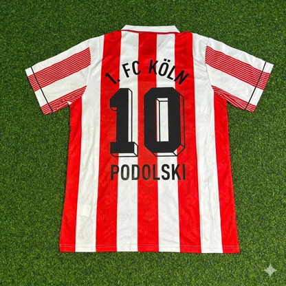 Lukas Podolski #10 FC Köln Retro Trikot Fußballtrikot