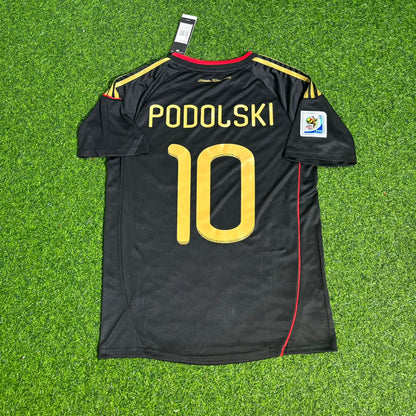 Lukas Podolski - Germany Deutschland 2010 World Cup Black Jersey Trikot