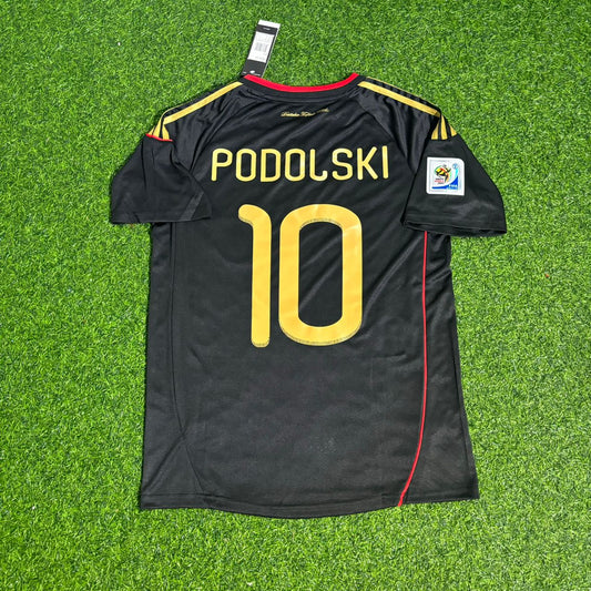 Lukas Podolski - Germany Deutschland 2010 World Cup Black Jersey Trikot