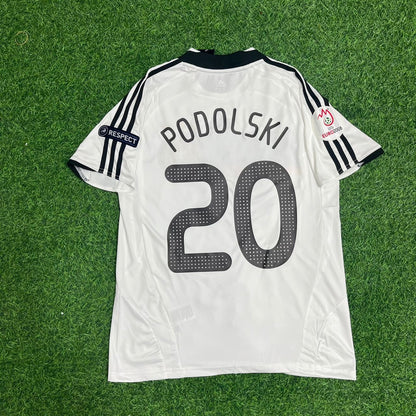 Lukas Podolski Germany EURO 2008 Retro Football Jersey Kit