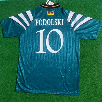 Germany Deutschland Lukas Podolski Retro Jersey Deutschland Weltmeisterschaft retro trikot Soccer Shirt