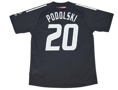 Lukas Podolski Germany Deutschland 2002 World Cup Japan Korea Black Retro Jersey Trikot