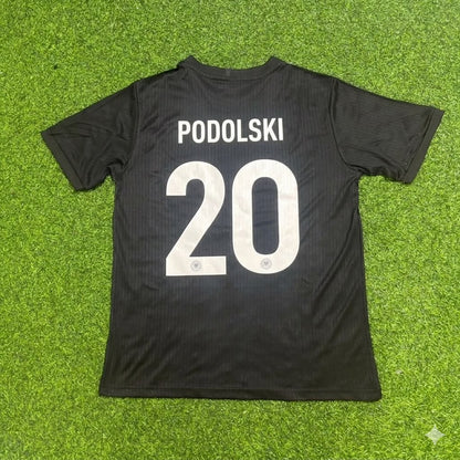 Lukas Podolski Germany 125 Years Special Black Football Jersey