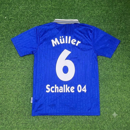 Andreas Müller Schalke 04 1996-1997 Heim Retro Fußballtrikot