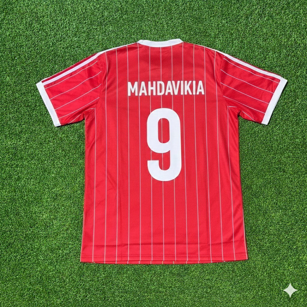 Mehdi Mahdavikia Hamburger SV Rotes Heimtrikot Retro Fußballtrikot
