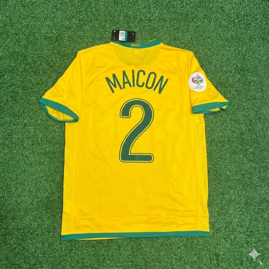 Maillot Maicon #2 Brésil Coupe du Monde 2006