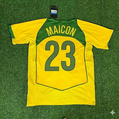 Maicon 23– Brazil Retro Kit Jersey – | Trikot | Maillot Soccer Shirt