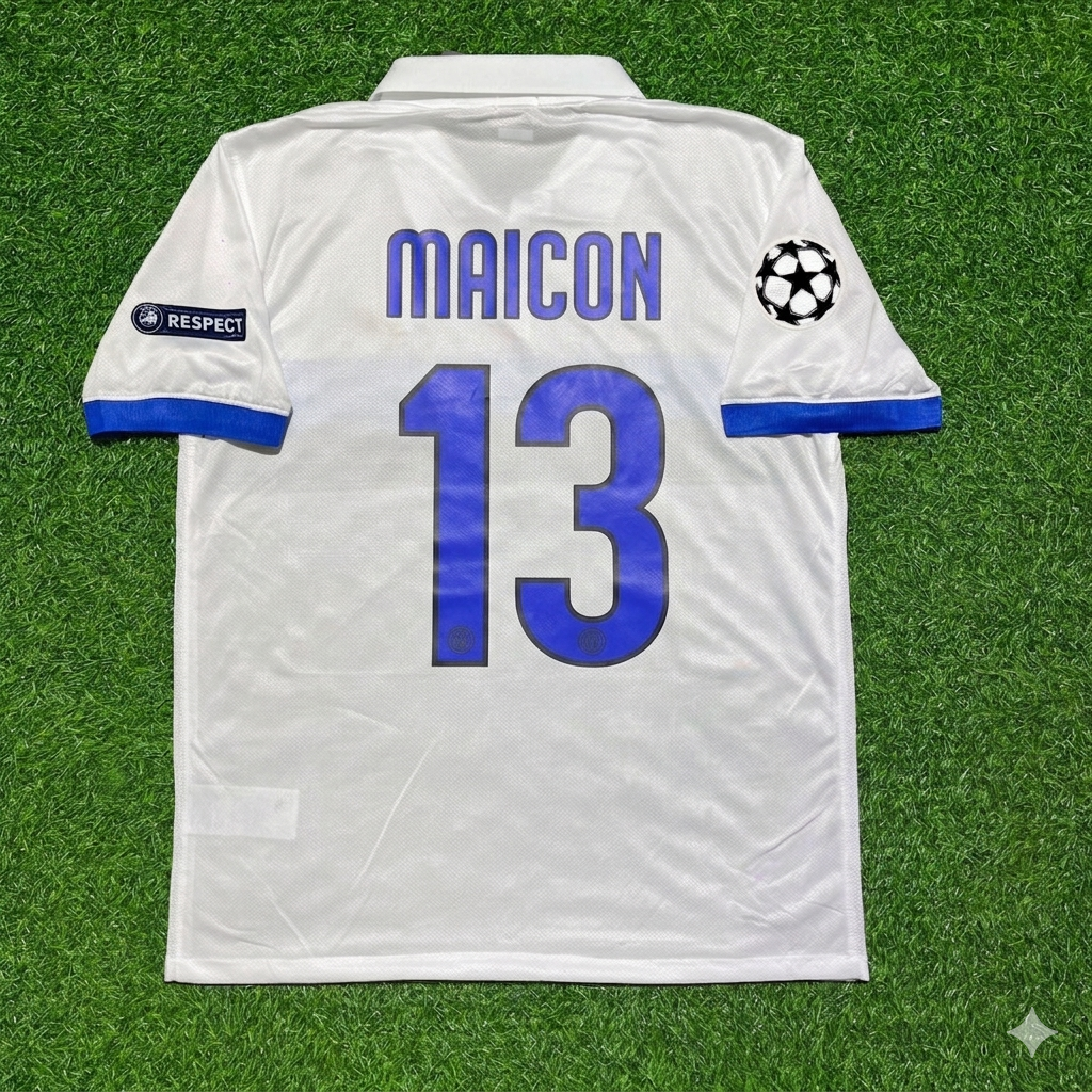 Maicon Inter 2009/2010 White Retro Football Jersey
