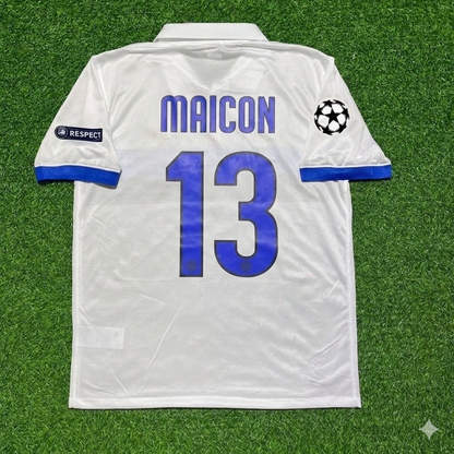 Maicon Inter 2009/2010 White Retro Football Jersey