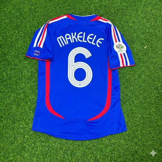 Claude Makelele France 2006 World Cup Blue Retro Kit – | Trikot | Maillot Soccer Shirt