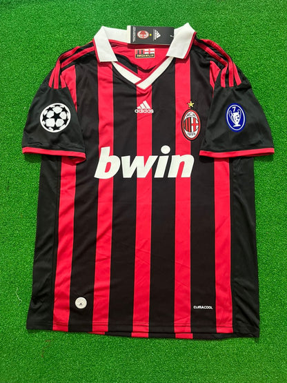 Gennaro Gattuso #8 - AC Milan 2009 2010 Red Black Kit Jersey Trikot Maillot Soccer Shirt