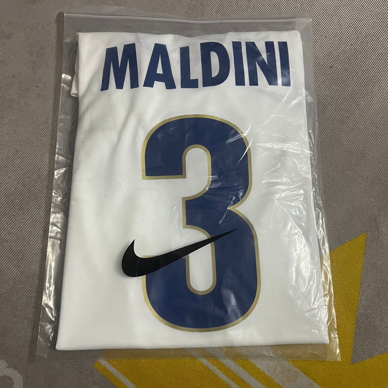 Paolo Maldini Italy EURO 1996 White Retro Jersey