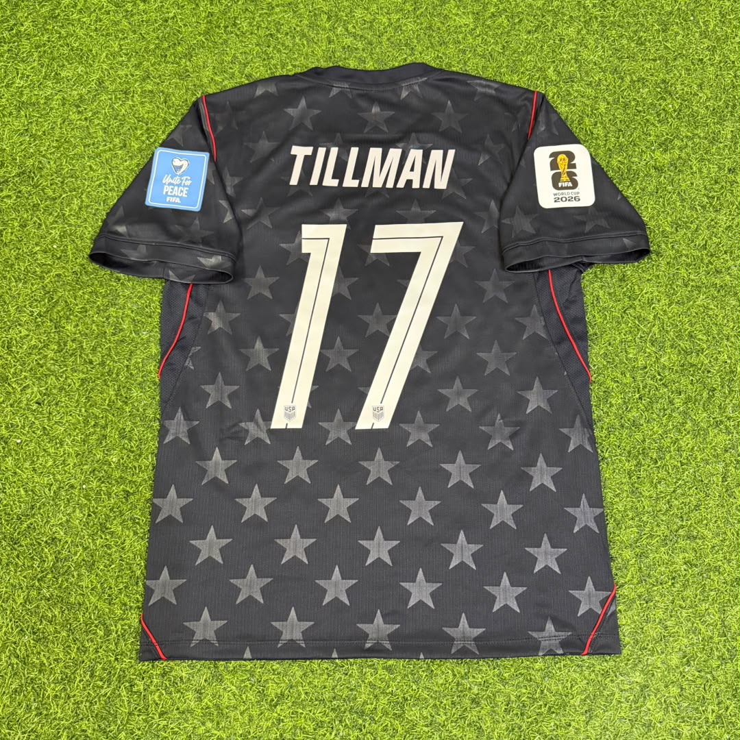 Malik Tillman USA 2026 World Cup Black Football Jersey