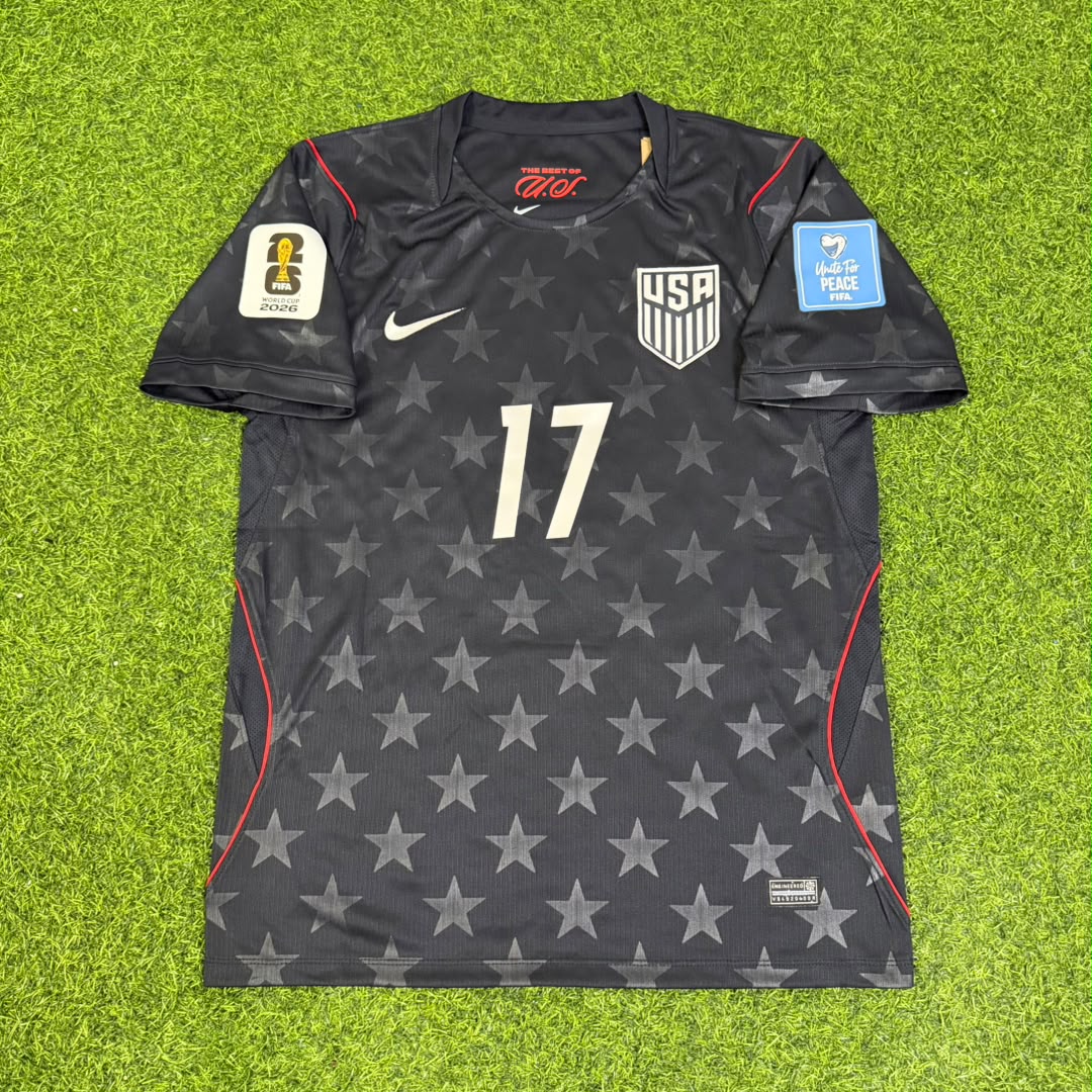 Malik Tillman USA 2026 World Cup Black Football Jersey