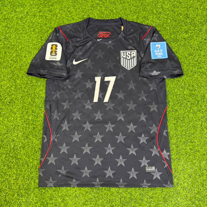 Malik Tillman USA 2026 World Cup Black Football Jersey