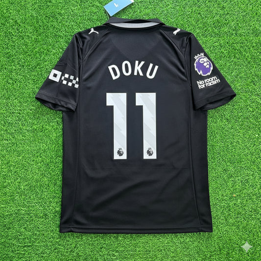 Jérémy Doku Manchester City Black New Season 2026 Jersey Maillot