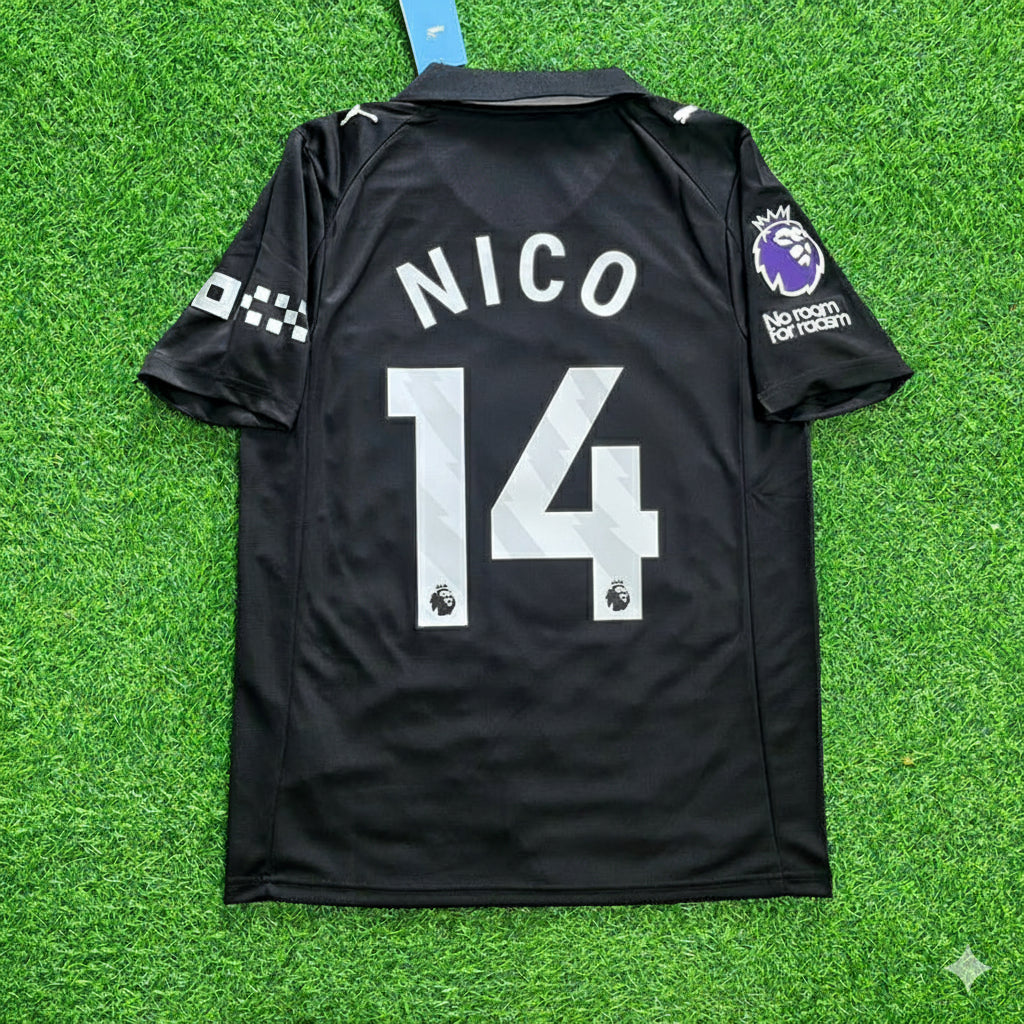 Nico González Manchester City Black New Season 2026 Jersey Maillot
