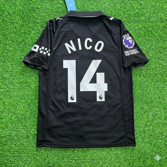 Nico González Manchester City Black New Season 2026 Jersey Maillot