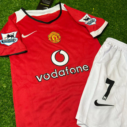 Cristiano Ronaldo Manchester United 2006/07 Heimtrikot für Kinder – Trikot für Kinder – | KinderTrikot | Maillot Enfant Soccer Shirt