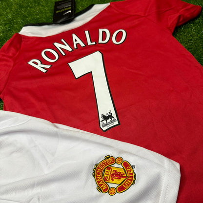 Cristiano Ronaldo Manchester United 2006/07 Home Kids Kit – Kit Jersey for Children – | KinderTrikot | Maillot Enfant
