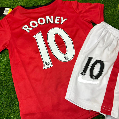 Wayne Rooney Manchester United 2009/10 Home Kids Kit – Kit Jersey for Children

