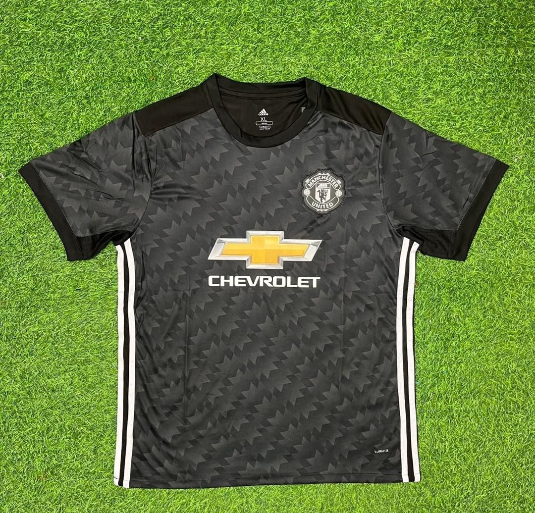 Manchester United 2017-2018 Black Retro Football Jersey